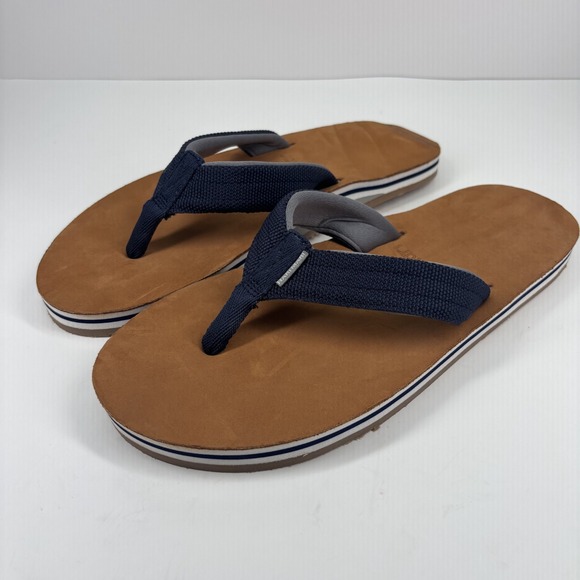 Hari Mari Scouts Flip Flops Men's US 11 Indigo Gray Memory Foam Comfort Sandals - Picture 1 of 16